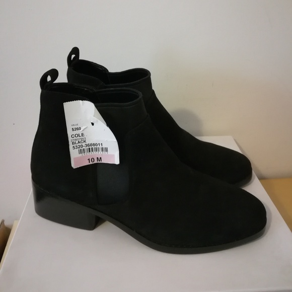 Cole Haan suede black booties - Picture 2 of 7